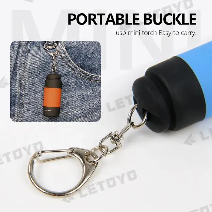 LETOéquilibre-Mini lampe de poche LED étanche aste portable, lampe de poche USB UV, gabarit de calma
