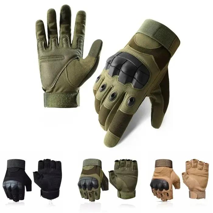 Gants fingerless à jointures dures - Paintball