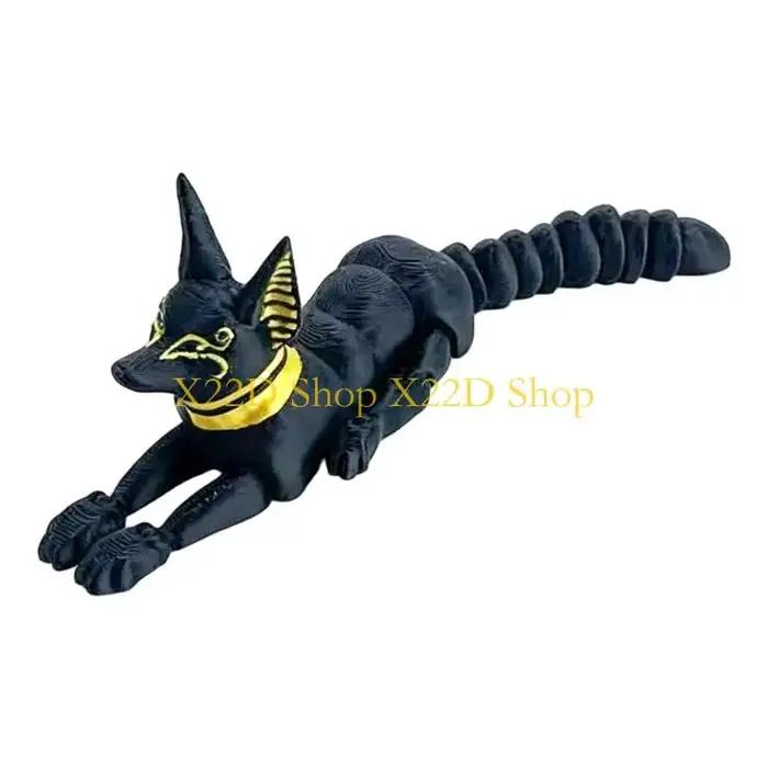 Statuette d'Anubis Articulée en Plastique de Haute Qualité pour Décoration de Bureau ou Salon Occasions Spéciales