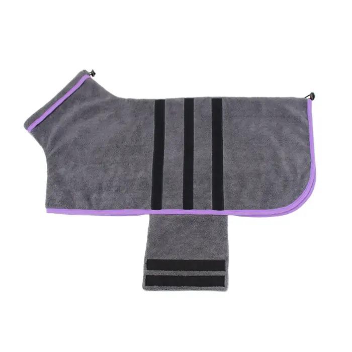 Peignoir en microcarence à séchage rapide pour chiens, vêtements absorbants pour animaux de compagni