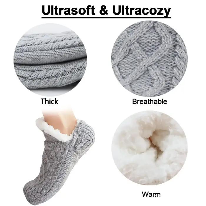 Chaussettes pantoufles thermiques chasse homme - Chaussettes chaudes maison anti-dérapantes hiver chasse