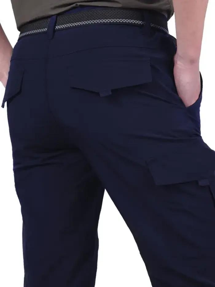 Pantalon tactique urbain 2025 homme multi-poches élastique - Cargo slim ou large tailles jusqu'à 5XL chasse