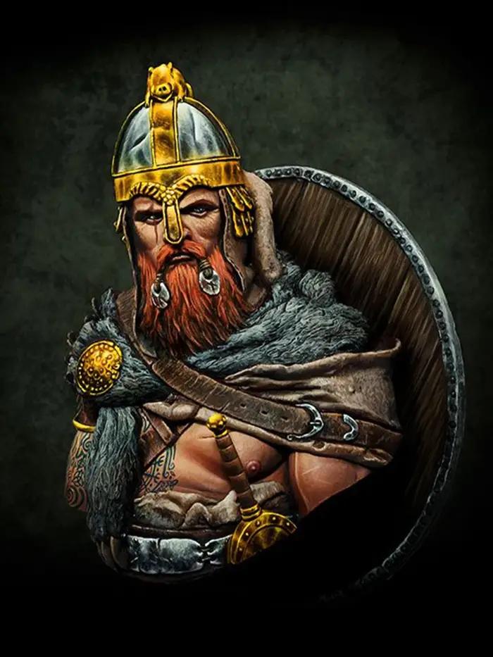 Buste de guerrier ancien Viking Pride, modèle en résine, Kit miniature, non assemblé, non peint, 1/1