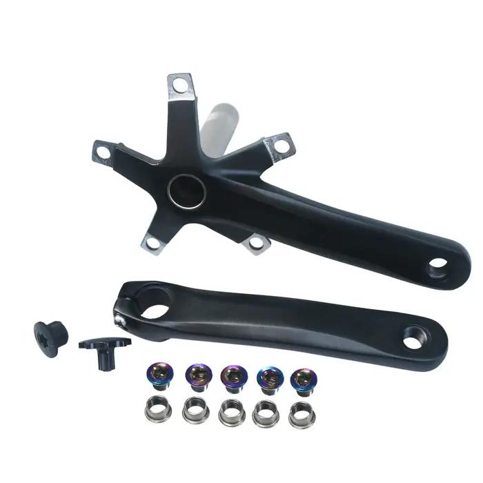 152mm 165mm 170mm 130BCD pédalier de vélo creux intégré simple vitesse 5 clous pliant