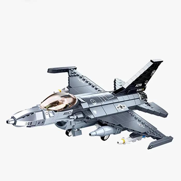 Ensemble de blocs de construction SLUBAN 521 pièces modèle chasse militaire jouet puzzle créatif cadeau pour homme femme occasions spéciales
