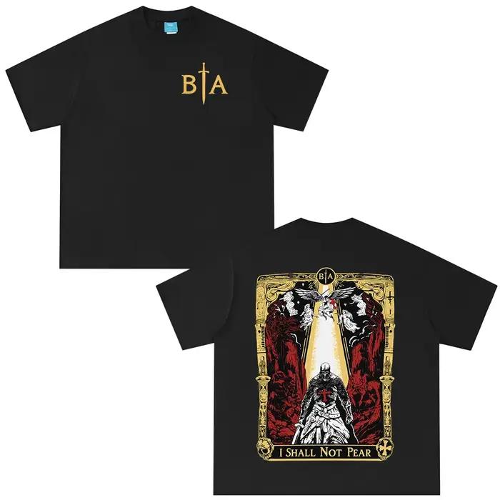 T-shirt I Shall No Fear Brothers in Arms Skeleton Knight pour hommes et femmes