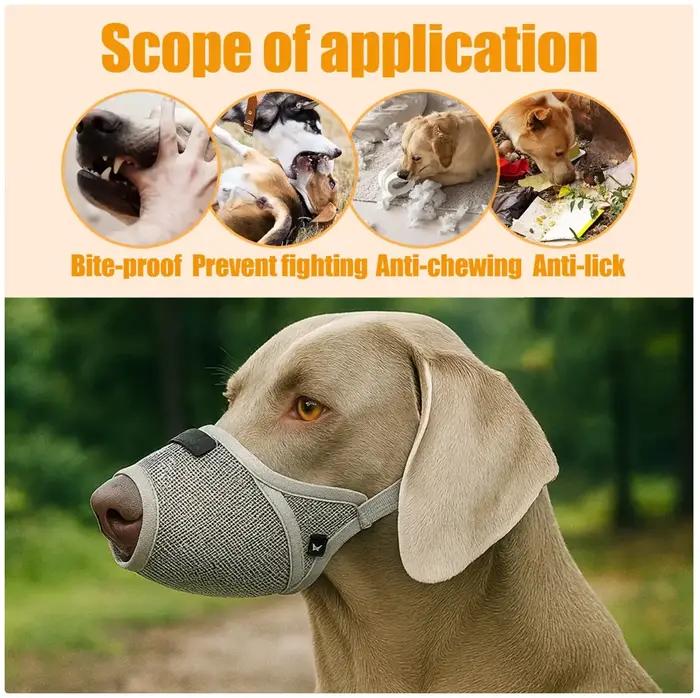 Muzzles respirants à grille pour chiens de taille moyenne à grande