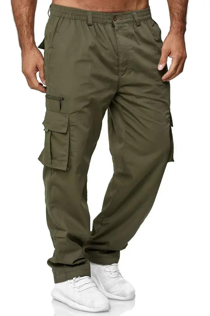 Pantalon de travail élastique homme multi-poches outdoor polyvalent chasse quotidienne