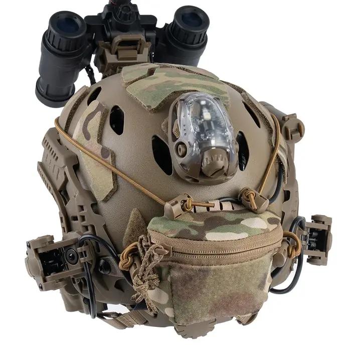 Poche arrière tactique SC Style pour casque de chasse - Boîtier batterie NVG et rangement accessoires