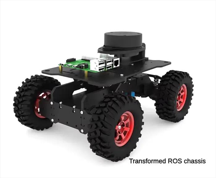 Châssis RC Ackerman avec moteur Robot voiture prenant en charge le système ROS et caméra de Sport pour Raspberry pour