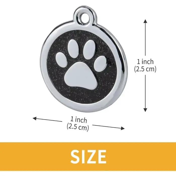 Médaille personnalisée pour collier de chien avec nom gravé et étiquettes d'adresse brodées pour chaton et chiot occasions spéciales sécurité identification animal de compagnie