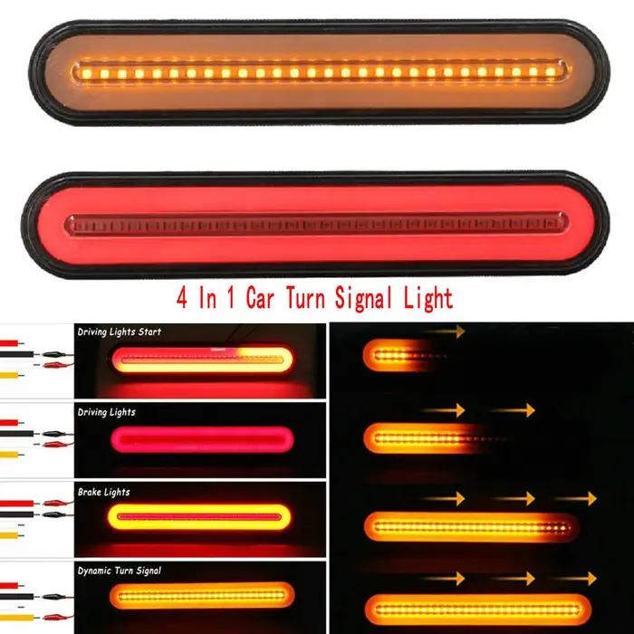 Lumière LED étanche pour remorque de camion automobile, accessoires de lampe de signalisation fluide