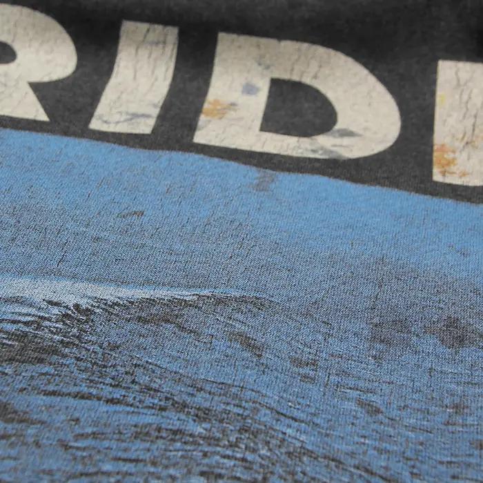 Ride T-Shirt Nowhere Indie Rock Band rétro lavé ample épaule tombante surdimensionné Vintage vêtements coton