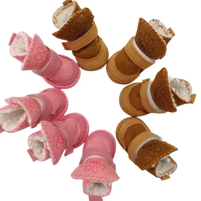 4 pièces/ensemble chaussures pour chien de compagnie