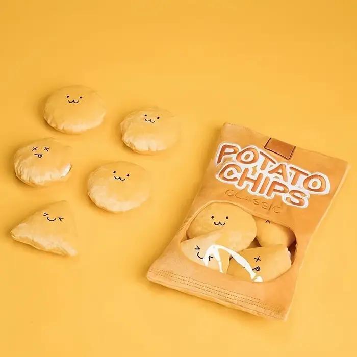 Jouet pour chien en peluche avec sac à pommes de terre