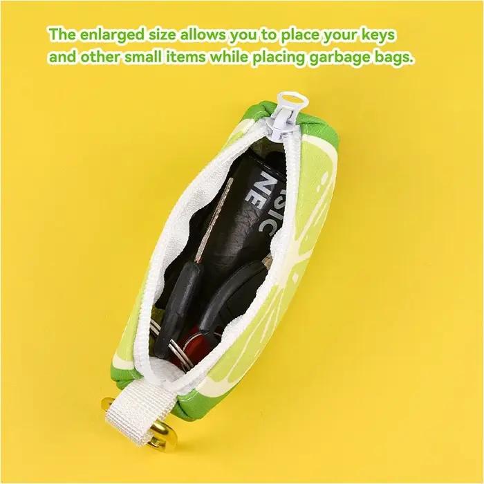 Un joli sac de rangement pour excréments de fruits pour animaux de compagnie