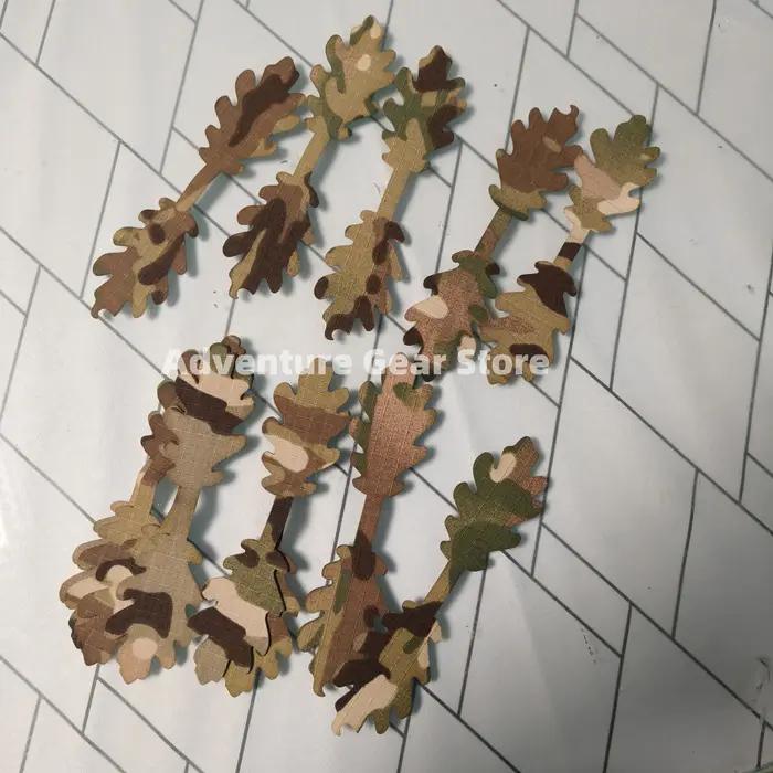 Kit 15 pièces bandes camouflage double face ghillie, matériel vêtements tactiques bricolage chasse