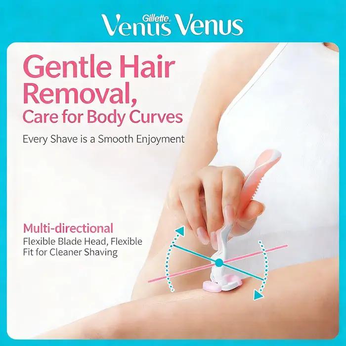 Lames de rasoir Gillette Venus ComfortGlide au thé blanc pour femmes, recharges de rasoir à 3 lames,