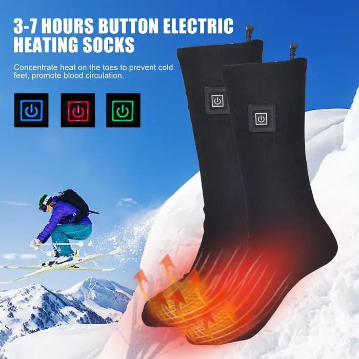Chaussettes chauffantes électriques chasse hiver rechargeables respirantes anti-froid homme femme