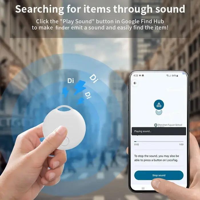 Traceur Intelligent RSH Étiquette Positionnement Balise à Distance Compatible Android pour Appareils Samsung Xiaomi Occasions Spéciales