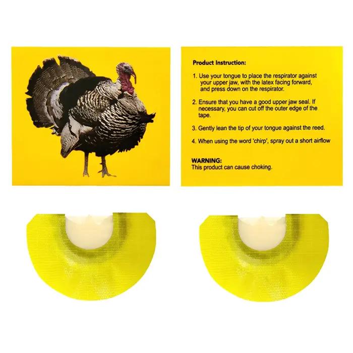 Sifflet de chasse à la dinde à diaphragme, accessoire de chasse portable pour l'extérieur, 1 couleur aléatoire