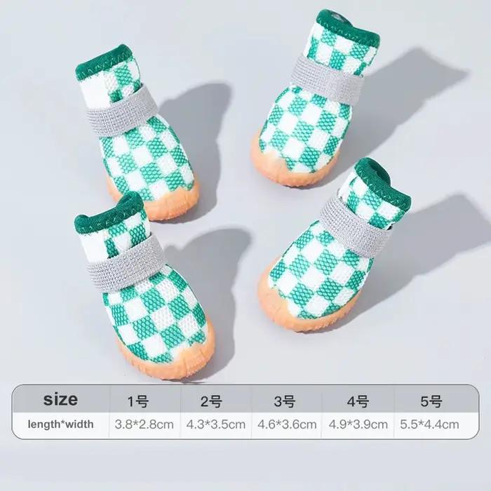 Chaussures en maille respirante pour chiots, chaussons pour petits chiens, bottes d'été antidérapant