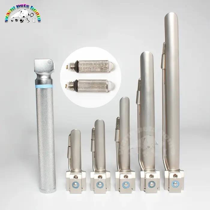 Kit de laryngoscope vétérinaire avec 5 lames pour animaux
