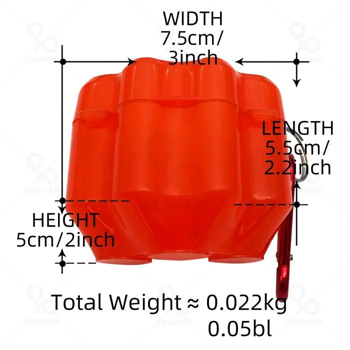 Wedarter – boîte à outils pour fléchettes, 4 couleurs, accessoires pour fléchettes, Mini boîte à fléchettes Portable en plastique Transparent avec Clip de suspension en aluminium