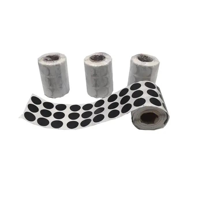 4 /5 "(2 cm) 900 pièces/rouleau noir éclaboussures éclaboussures cible autocollants patchs de couv