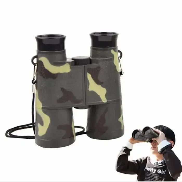 2 jumelles simulation camouflage jouets enfants portables pliables observation mini télescope