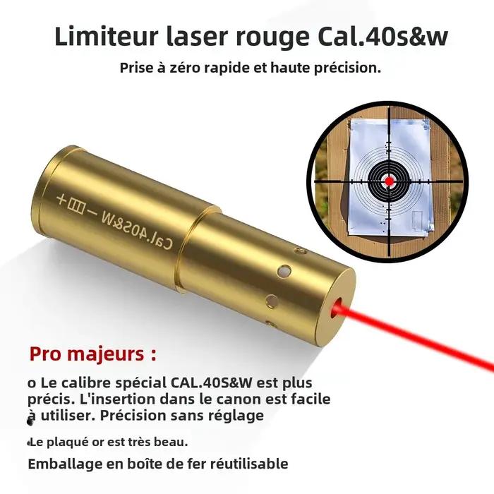 Cartouche laser CAL 44MAG rouge bore sighter - Alignement viseur pistolet fusil chasse