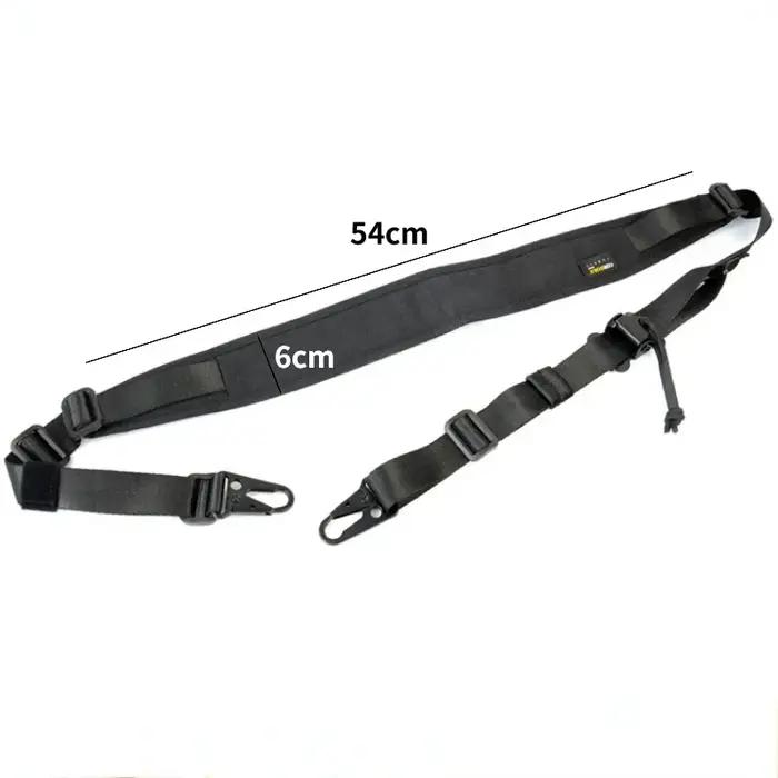 Élingue tactique pour fusil de chasse homme toile de nylon 500D rembourrée configuration un ou deux points confortable pour tir et chasse