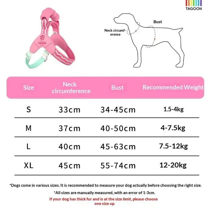Nouveau harnais pour chiens de petite et moyenne taille