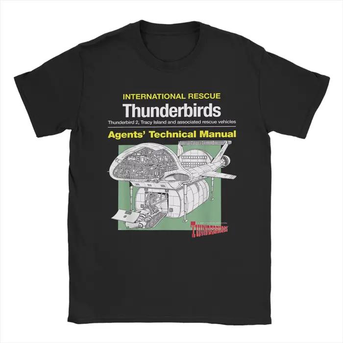 Créatif Thunderbird 2 Firefly Agents manuel technique T-Shirt hommes col rond 100% coton
