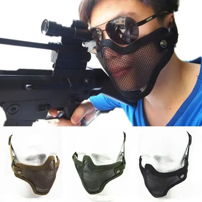 1PC Tacticals Protective Strike Paintball Mesh Camouflage Protective Hunting Air