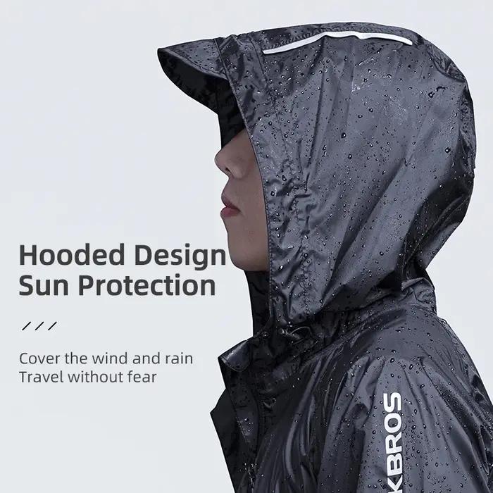 Manteau de pluie à capuche de cyclisme