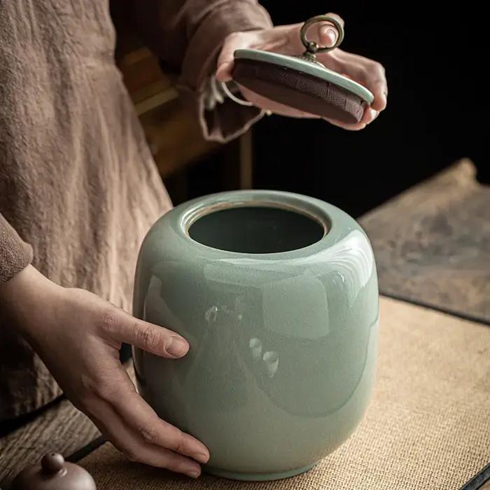 Urne pour animaux de compagnie de grande taille Urnes en céramique de crémation colossale