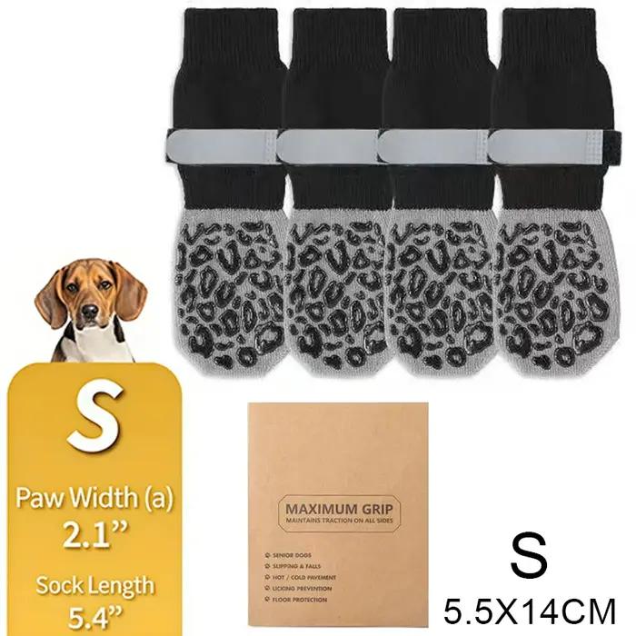 Chaussettes pour chien, chaussures d'extérieur imperméables pour chien, anti-rayures, bande réglable