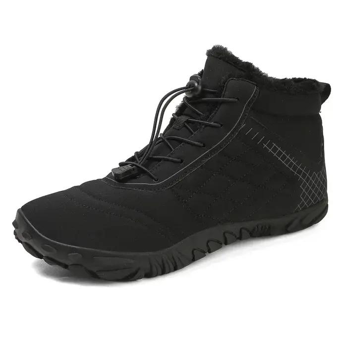 Flambant neuf bottes d'hiver pour hommes femmes neige pieds nus en plein air antidérapant chaud fourrure espadrilles