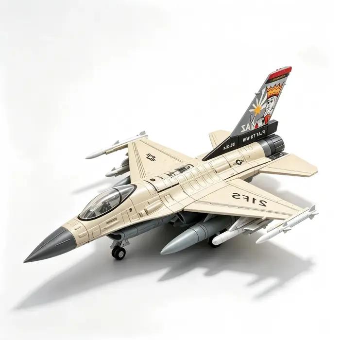 Modèle d'avion de chasse F-16 Fighting Falcon 1:72, réplique d'avion militaire en alliage et plastique, cadeau de collection, décoration de bureau pour les amateurs d'aviation