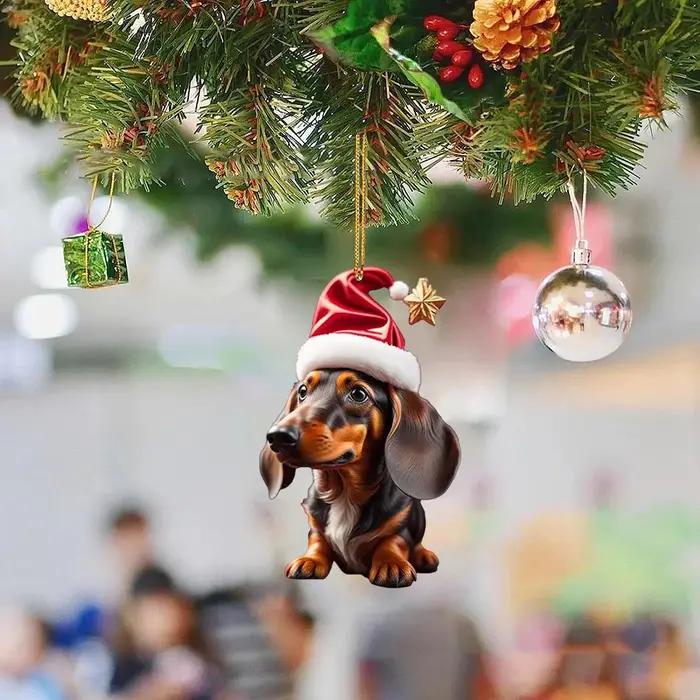 Ornements d'arbre de Noël de dessin animé mignon