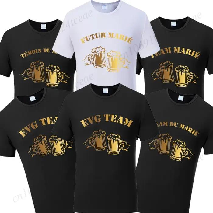 T-shirt pour homme, équipe du marié français Evg