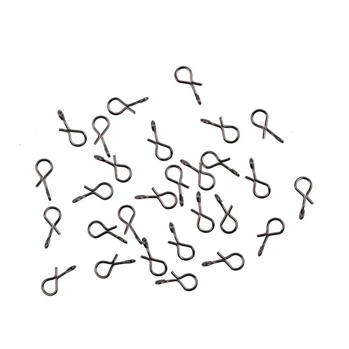 100/50 pièces en acier inoxydable pêche à la mouche Snap changement rapide Clip rapide pour crochet