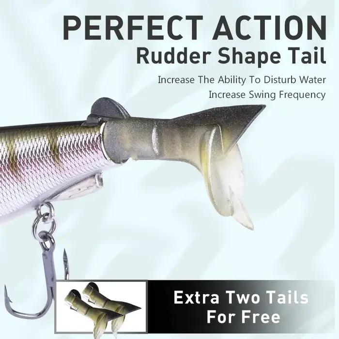 KINGDOM leurres méné multi-articulés 120mm 17.5g Surface flottante appâts durs méné Swimbait truite