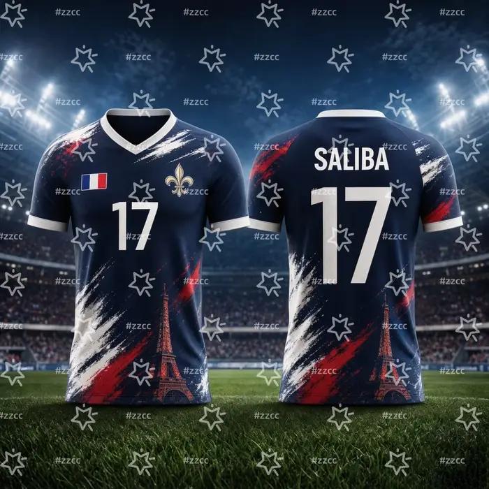Maillot de football commémoratif France 2026 Mbappé – T-shirt de sport d'été pour homme