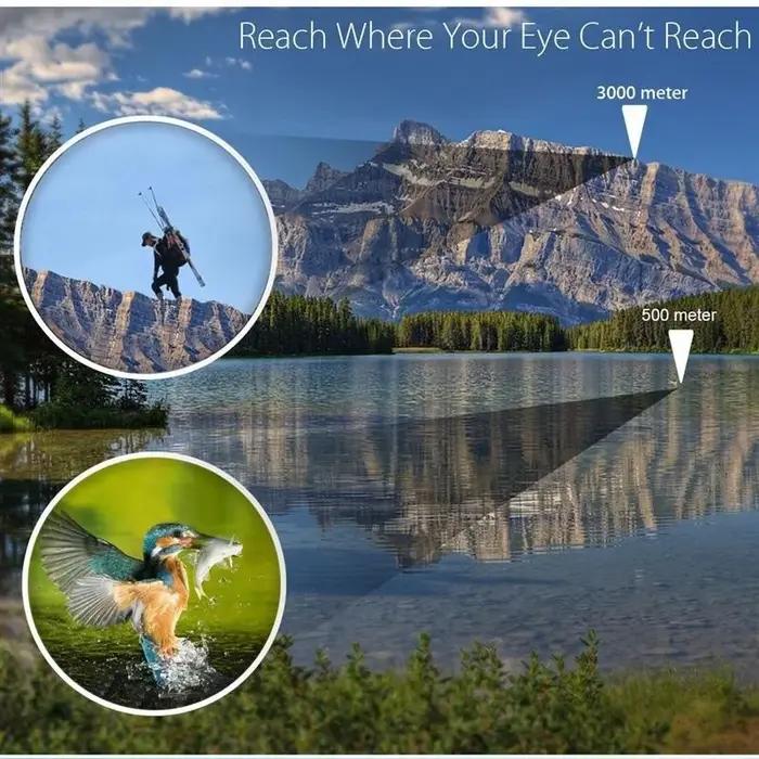 Jumelles professionnelles 80x80 pour chasse longue distance - Vision HD puissante pour observations détaillées