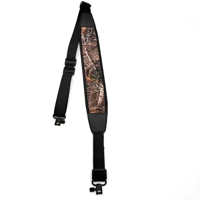 Sangle de fusil tactique Jungle à 2 points avec émerillons, sangle d'épaule rembourrée durable, sangles de chasse réglables en nylon