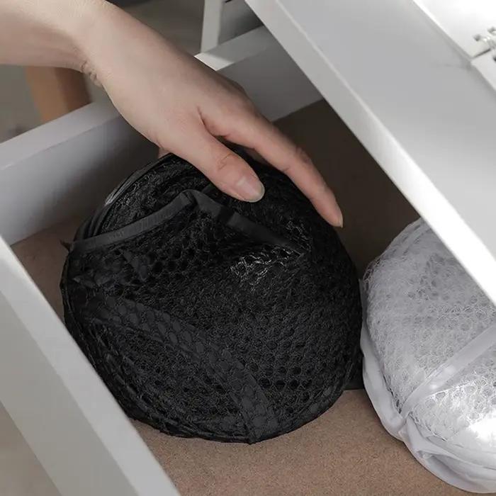Panier de rangement en tissu éco-responsable pour tri de vêtements, pliable, idéal pour la maison et le voyage en bleu ciel, rose, bleu ou noir