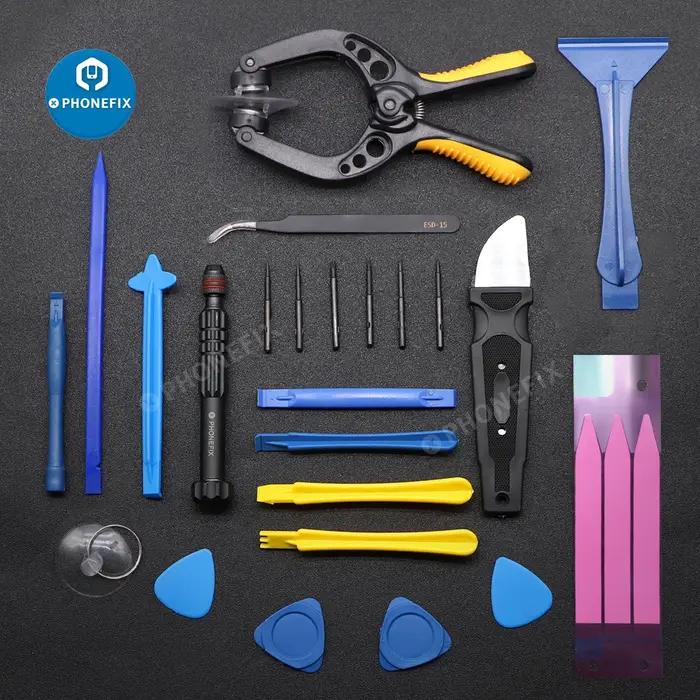 Kit professionnel de réparation d'écran de téléphone portable, kit d'outils de démontage pour iPhone