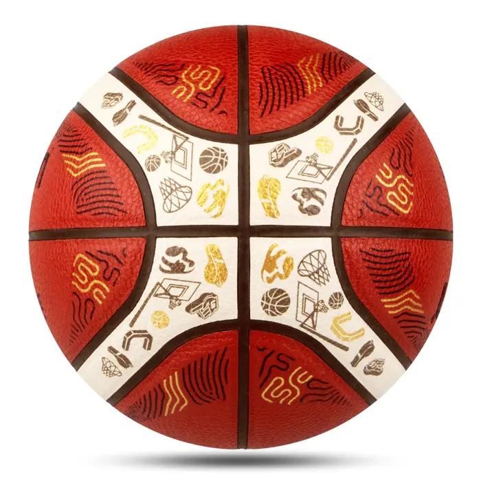 2025 Fusten Basketball taille officielle 7/6/5 PU matériel intérieur extérieur hommes balle entraînement Match jeu équipe Original Baloncesto